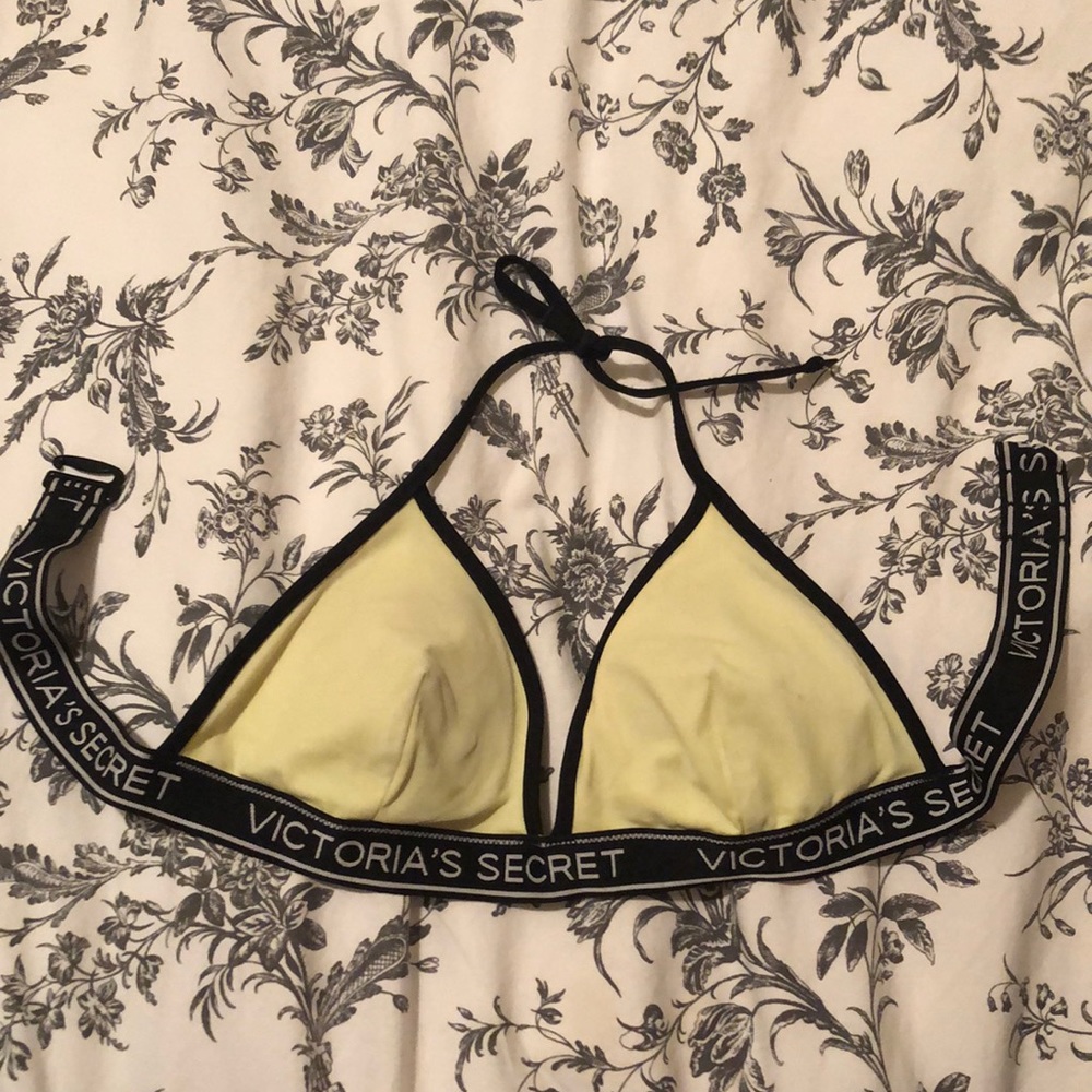 Neon yellow VS swim bikini top